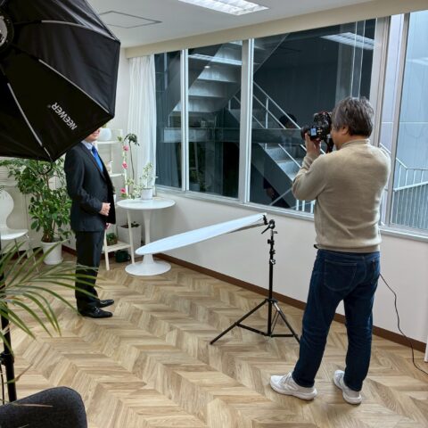 新規会員の写真撮影